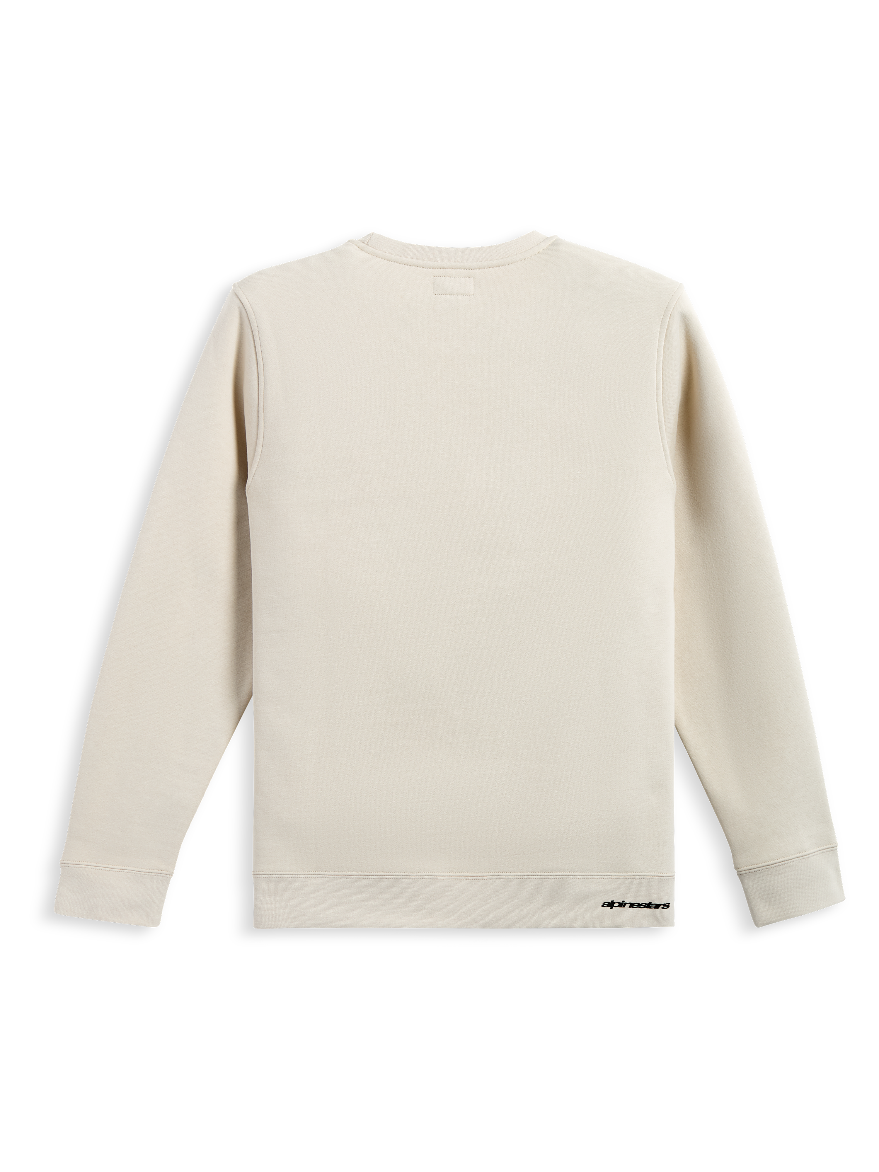 Alpinestars Positive Crew, Off White sportswear crewneck sweatshirt, rear view showing a clean cotton-blend pullover design with subtle branding