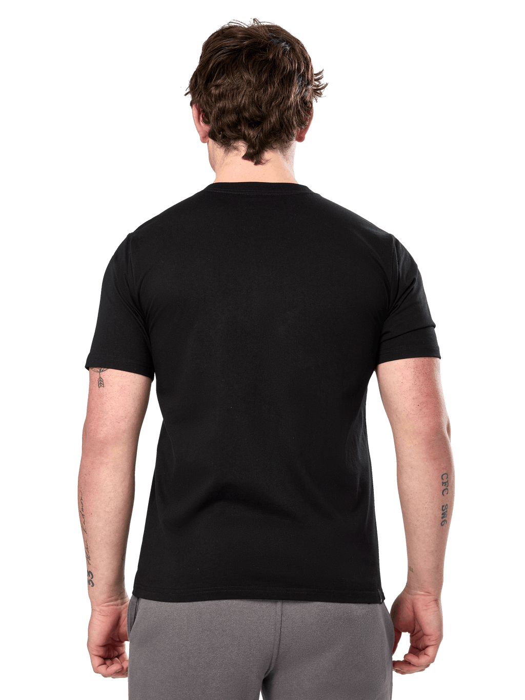 Alpinestars Prevail CSF Tee, koszulka z krótkim rękawem, czarna, widok z tyłu ukazujący gładki design, codzienna odzież streetwearowa w stylu motorsport