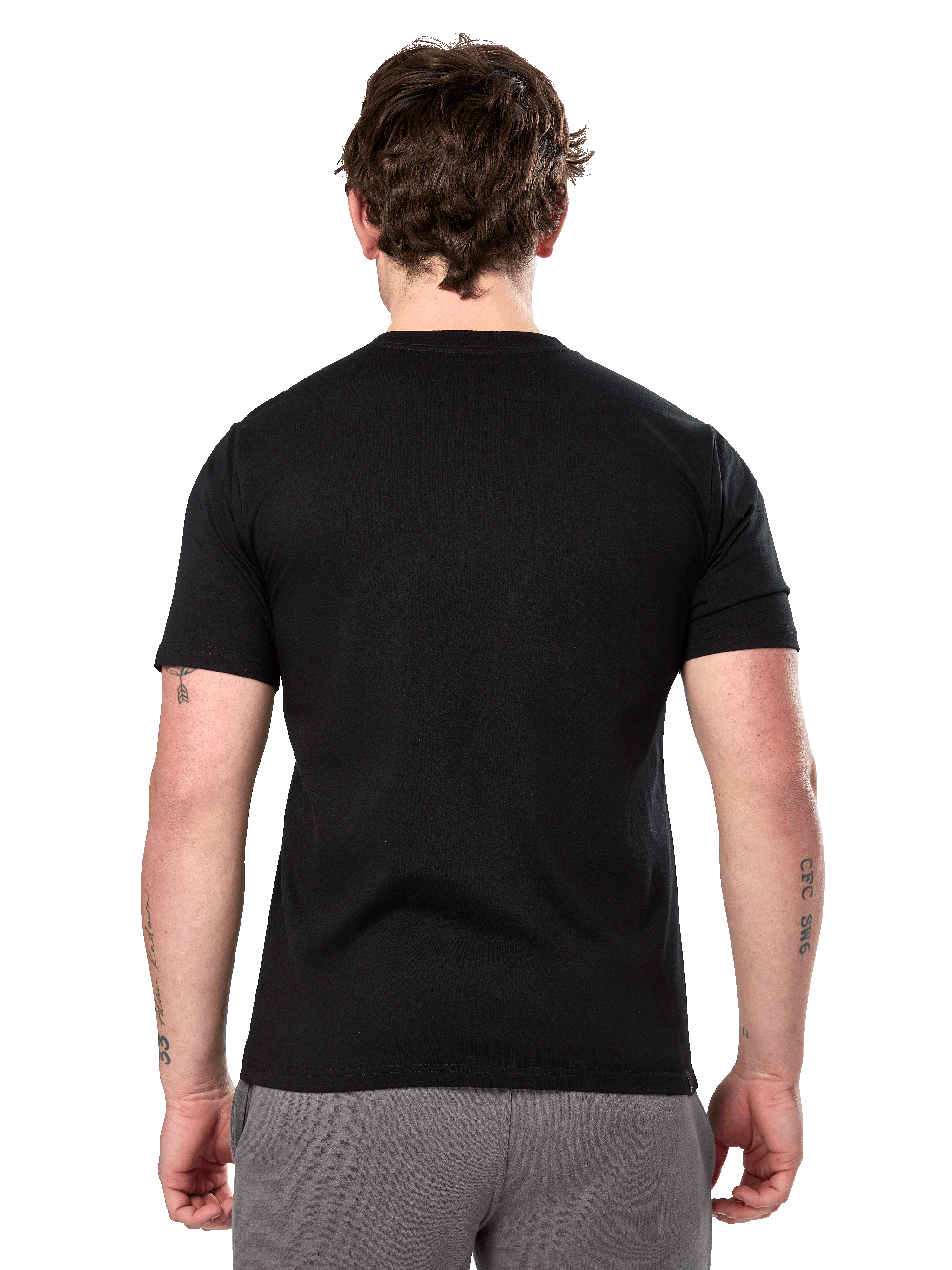 Alpinestars Prevail CSF Tee, koszulka z krótkim rękawem, czarna, widok z tyłu ukazujący gładki design, codzienna odzież streetwearowa w stylu motorsport