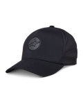 Alpinestars Apex Hat, czarna czapka z daszkiem baseballowa, zakrzywiony daszek, odblaskowe okrągłe logo z gwiazdą, perforowane panele boczne zapewniające wentylację, sportowe nakrycie głowy