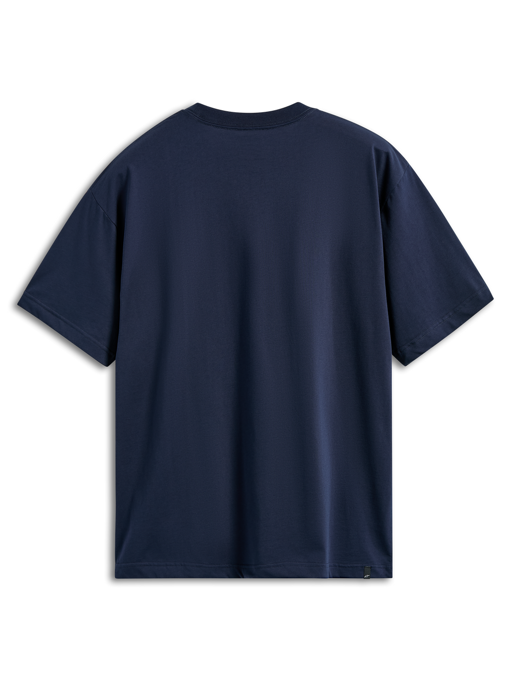 Alpinestars Aplomb Oversized CSF Tee, t-shirt z krótkim rękawem, granatowy, widok z tyłu, luźny krój oversized, gładki design z małą metką z logo na dolnej krawędzi, codzienna odzież sportowa