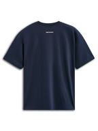 Alpinestars Focused Oversized CSF Tee, koszulka z krótkim rękawem, granatowa, widok z tyłu z małym białym logo Alpinestars, casualowa odzież streetwearowa w stylu motorsportowym