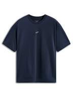 Alpinestars Focused Oversized CSF Tee, koszulka z krótkim rękawem, granatowa, małe białe logo Astars na środku klatki piersiowej, luźny krój typu oversized, sportowa odzież codzienna