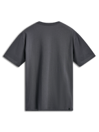 Alpinestars Ellipsoid CSF Tee, koszulka z krótkim rękawem, grafitowa, widok z tyłu, gładki design z małą czarną metką z logo na dolnej krawędzi, codzienna odzież sportowa