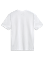Alpinestars Plate CSF Tee, koszulka z krótkim rękawem, biała, widok z tyłu, posiada wewnętrzny nadruk na karku i małą boczną metkę, codzienna odzież streetwearowa w stylu motorsport