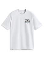 Alpinestars Order CSF Tee, koszulka z krótkim rękawem, biała, grafika na piersi z palmami i kaskiem wyścigowym, napis „One Goal One Vision”, casualowa odzież sportowa w stylu motorsport