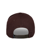 Alpinestars Matrix Snapback Hat, brązowa czapka z daszkiem, widok z tyłu, regulowane zapięcie typu snapback, usztywniona korona, tkanina twillowa, mała metka z logo Astars z tyłu