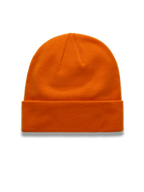 Alpinestars Augment Cuff Czapka, pomarańczowa czapka beanie, splot dżersejowy, wywinięty mankiet, sportowa odzież codzienna.