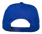 Czapka Alpinestars Los Angeles, widok z tyłu, niebieski bawełniany kepr, regulowane niebieskie zapięcie typu snapback, mała czarna metka z białym logo Ageless, codzienne sportowe nakrycie głowy
