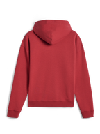 Alpinestars Essentials Ageless Hoodie, back view, Brick red, casual sportswear, solid color design with hood and ribbed cuffs, soft fleece finish