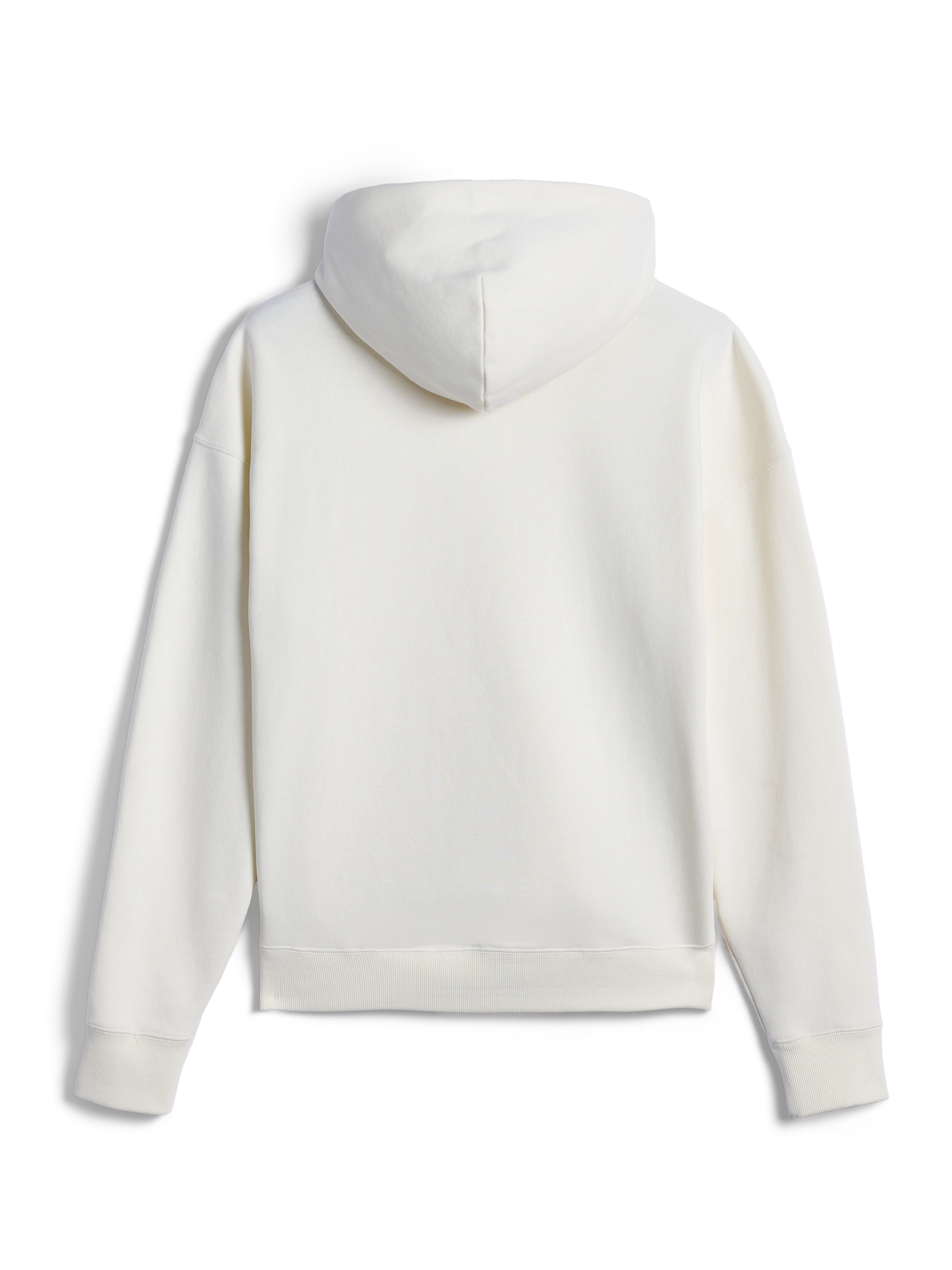 Alpinestars Essentials Ageless Zip Hoodie, back view, off-white, casual fleece streetwear, drawstring hood, long sleeves, clean minimalist design