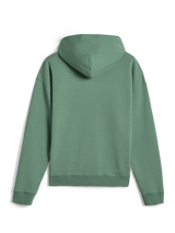 Alpinestars Essentials Ageless Zip Hoodie, odzież streetwearowa, kolor Cactus Green, widok z tyłu ukazujący luźny krój i ściągacze przy mankietach, wysokiej jakości polar kompaktowy 330 gsm