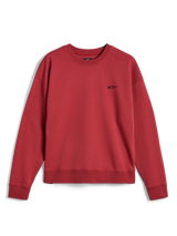 Alpinestars Essentials Ageless Crew, bluza typu crewneck w kolorze ceglastym, z małym czarnym logo Alpinestars na piersi, ściągacze przy dekolcie, mankietach i na dole, wysokiej jakości sportowa bluza z polaru.