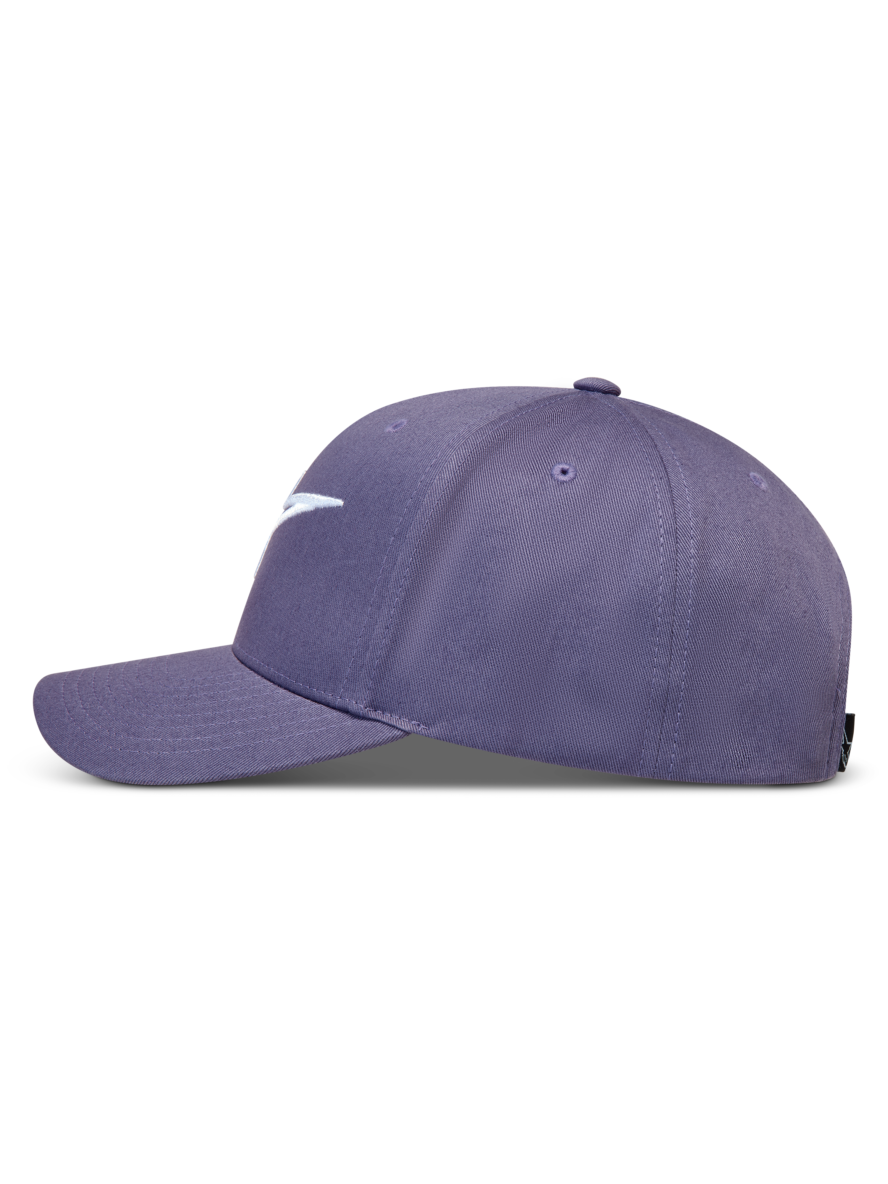 Alpinestars Ageless Snapback Hat in Dusty Purple, featuring a curved bill and structured crown in durable twill fabric.