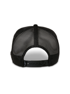 Alpinestars Control Trucker Hat, widok z tyłu, czarna, oddychające panele z siatki, regulowane zapięcie typu snapback, codzienne nakrycie głowy w stylu motorsport