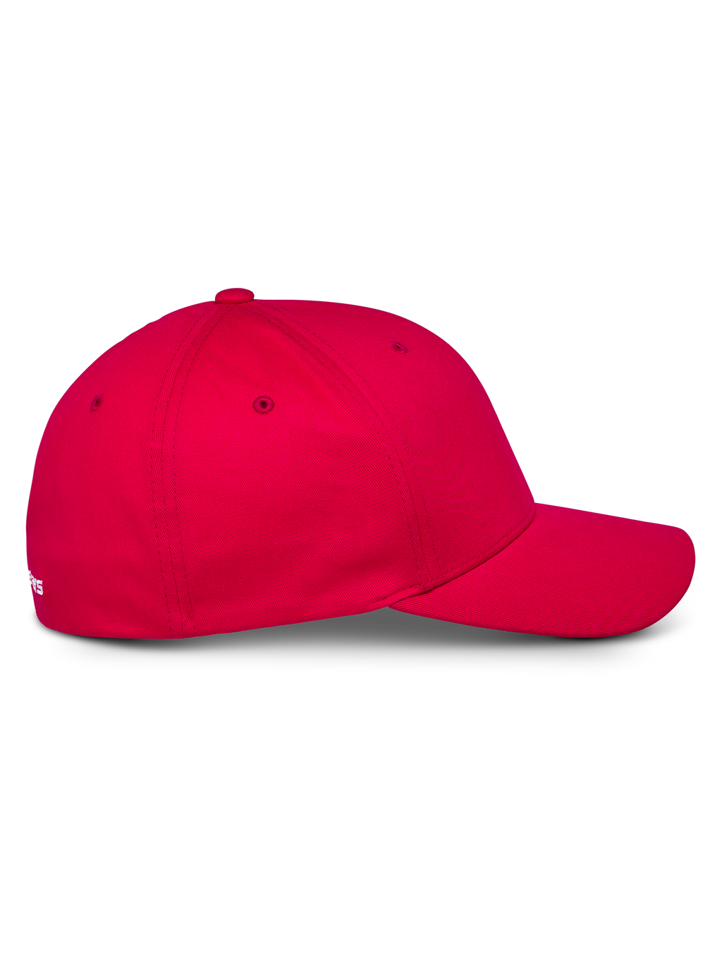 Alpinestars Corp Shift Multi Hat, czerwona czapka z daszkiem, profil boczny z zakrzywionym daszkiem i usztywnioną koroną, elastyczna tkanina z kepru, codzienne nakrycie głowy w stylu motorsportowym