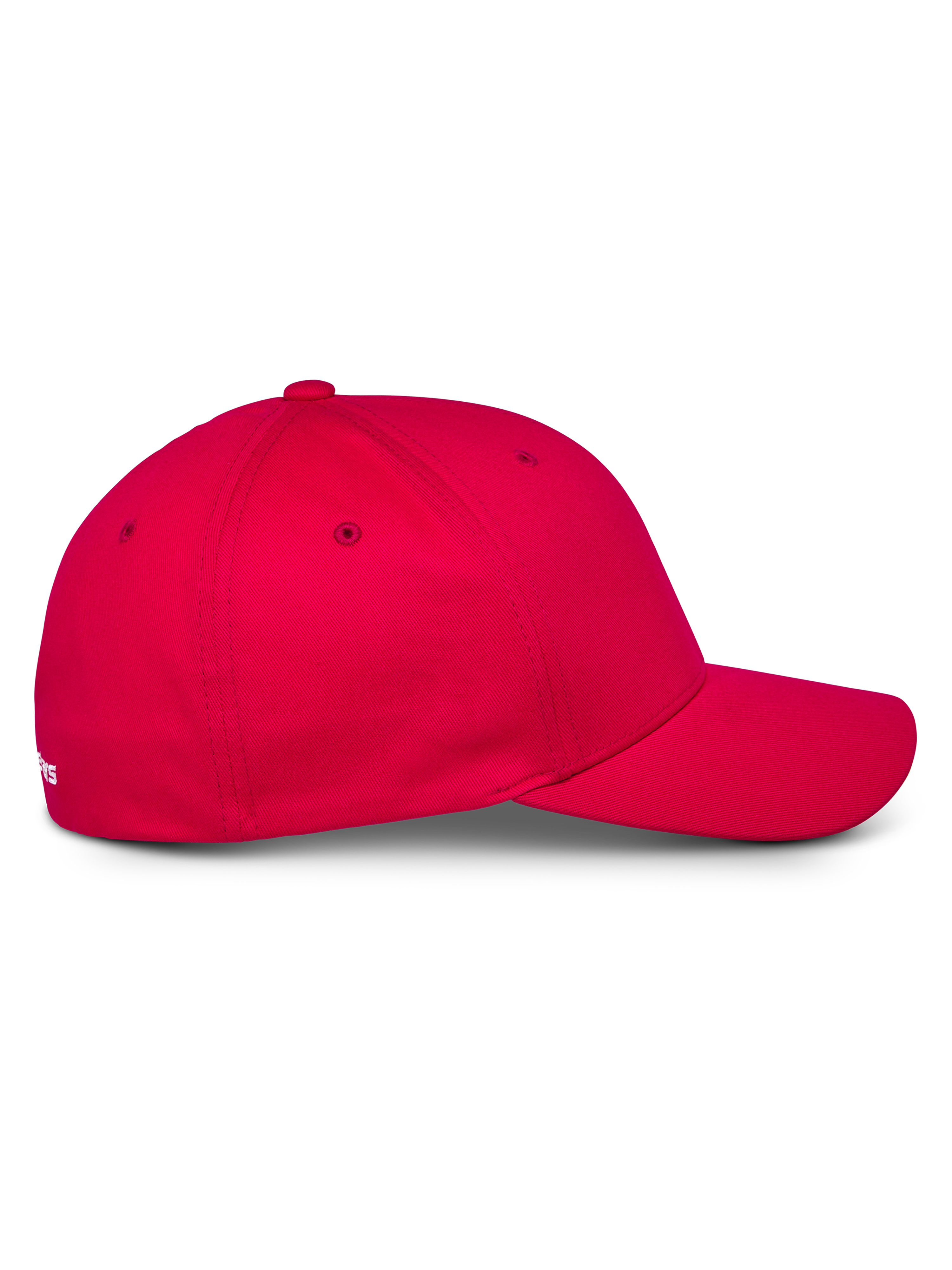 Alpinestars Corp Shift Multi Hat, czerwona czapka z daszkiem, profil boczny z zakrzywionym daszkiem i usztywnioną koroną, elastyczna tkanina z kepru, codzienne nakrycie głowy w stylu motorsportowym