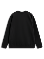Alpinestars Guise Oversized Crew, czarna bluza z polaru, widok z tyłu, luźny krój, okrągły dekolt i detale przeszyć.