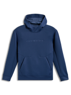 Alpinestars Datrix Hoodie, niebieska bluza z kapturem, tonalne logo HD na piersi, kaptur z podszewką z siatki, sportowa odzież codzienna z mieszanki tri-blend