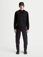Alpinestars Datrix Hoodie, Men's Premium Sportswear Pullover, Black, featuring tonal HD Alpinestars branding, tri-blend double-face fleece, and dart-detail pocket, shown on model for everyday motorsport-inspired style.