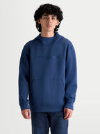 Alpinestars bluza z kapturem Datrix, męska bluza sportowa, niebieska, polar premium z mieszanki trzech włókien, tonalne logo HD Alpinestars, kaptur z siatkową podszewką, kieszeń z detalami zaszewek, styl inspirowany motorsportem.