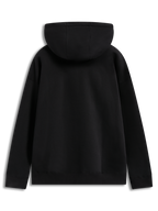 Alpinestars Prelude Oversized Hoodie, czarna sportowa bluza z polaru, widok z tyłu, luźny fason i prążkowane ściągacze.