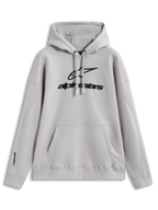 Alpinestars Prelude Oversized Hoodie, piaskowa bluza z kapturem, luźny krój, wypukłe logo i kieszeń kangurka.