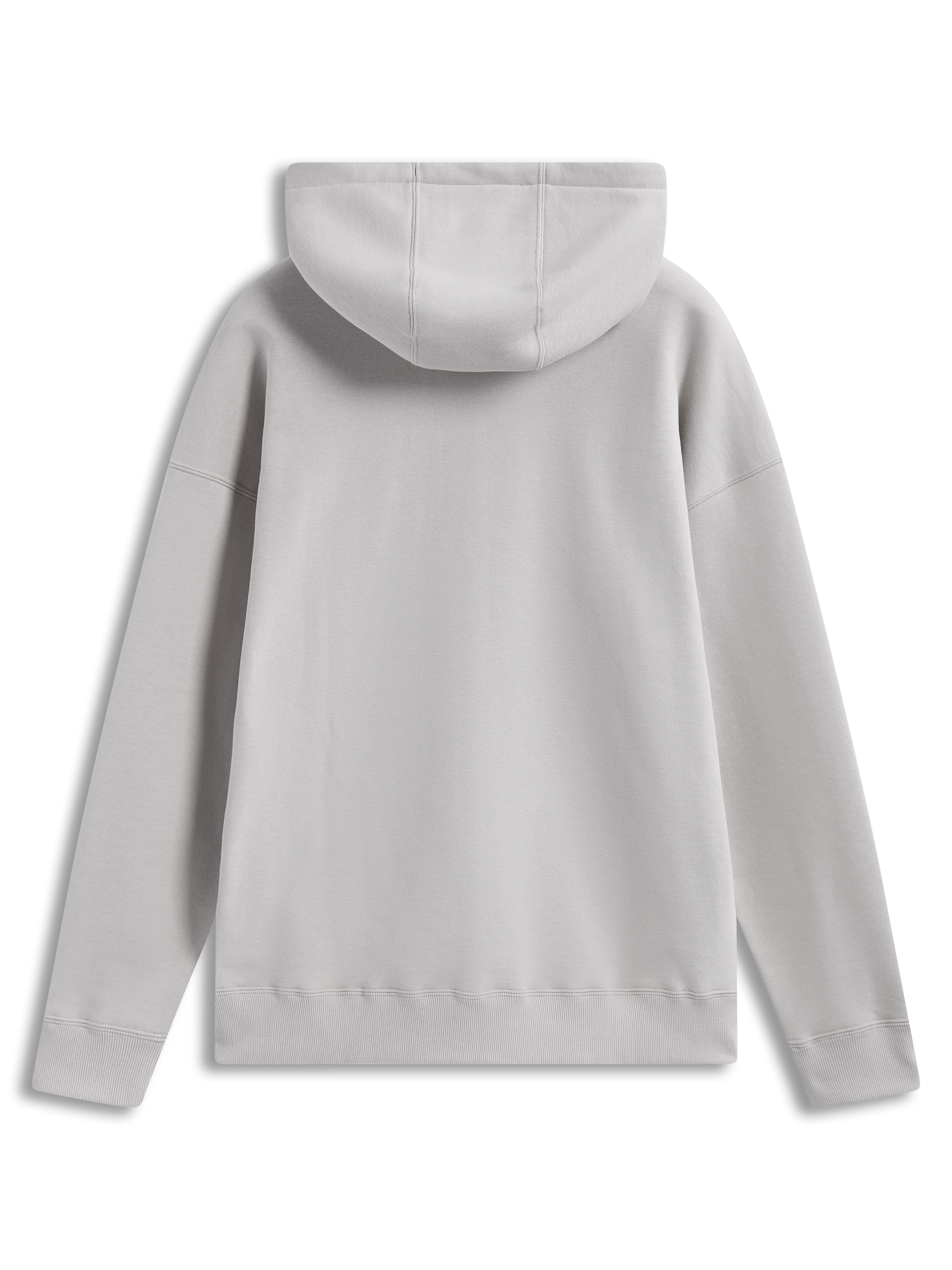 Alpinestars Prelude Oversized Hoodie, beżowa bluza z kapturem o luźnym kroju, widok z tyłu, polarowa odzież sportowa ze ściągaczami.