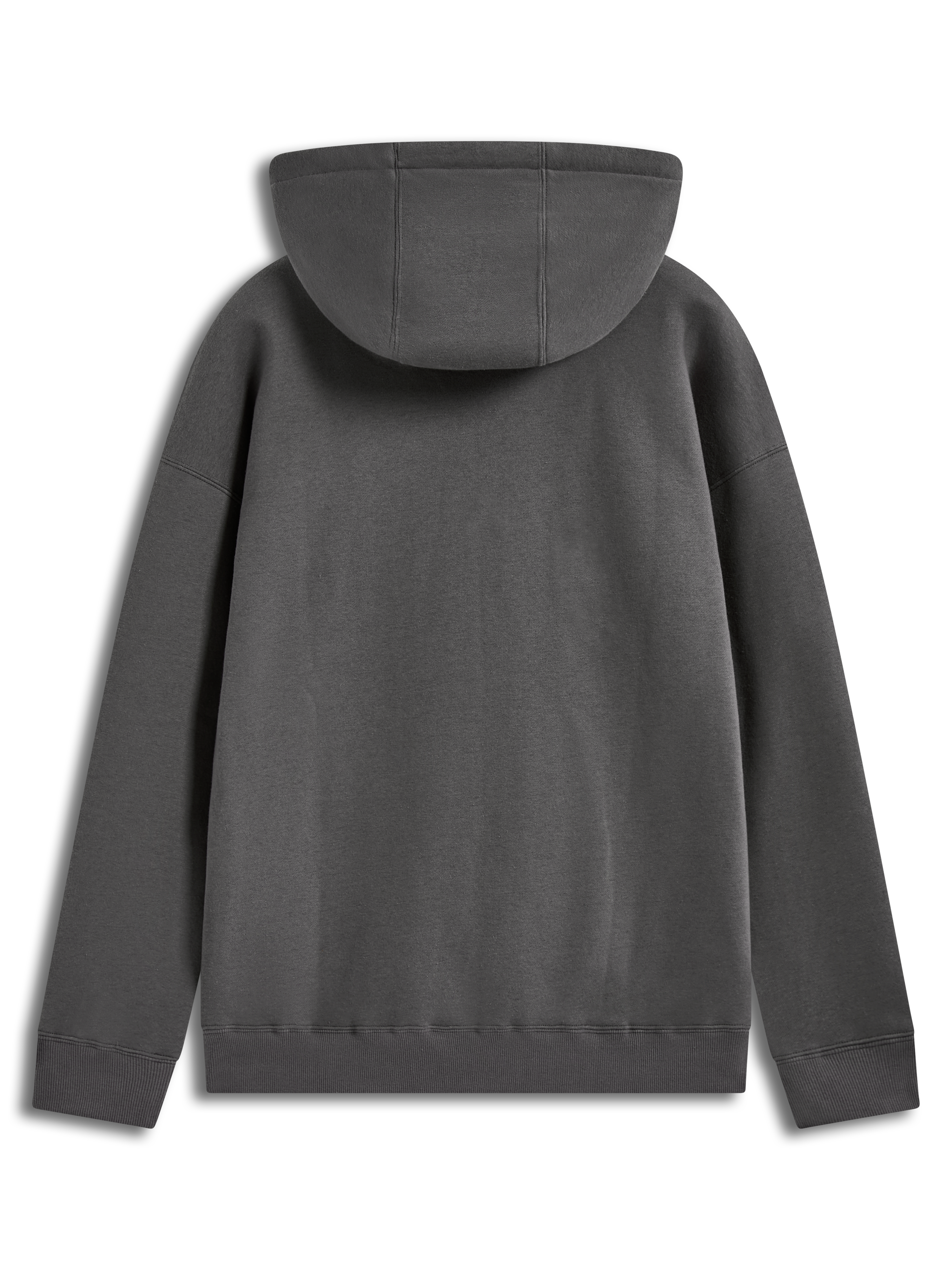 Alpinestars Prelude Oversized Hoodie, ciemnoszara polarowa bluza z kapturem, widok z tyłu, fason oversize.