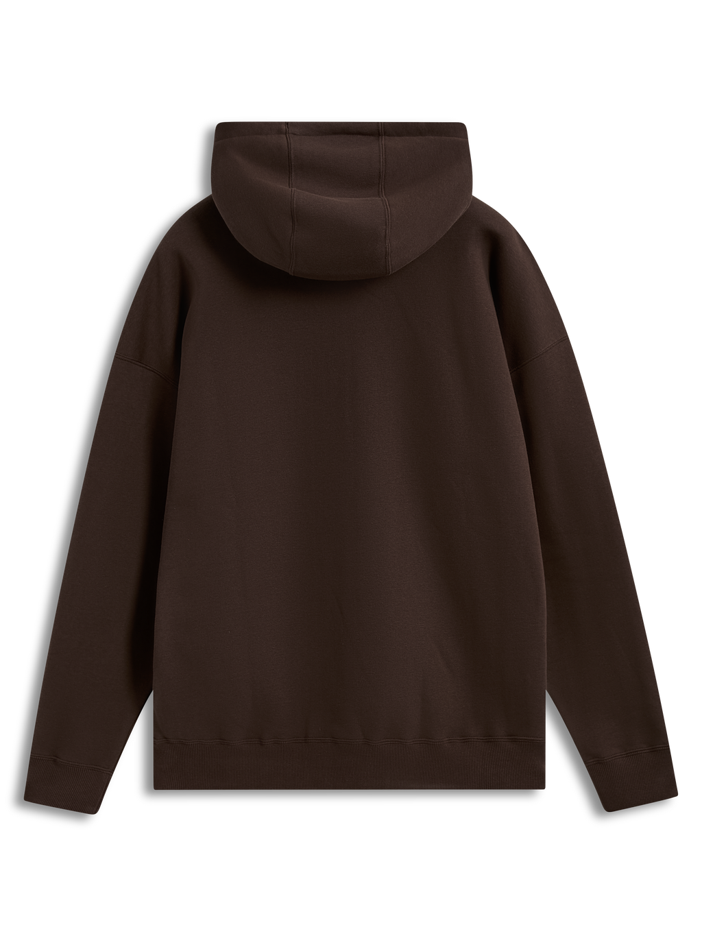 Alpinestars Prelude Oversized Hoodie, brązowa polarowa bluza z kapturem o luźnym kroju, widok z tyłu, odzież sportowa.