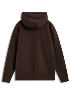 Alpinestars Prelude Oversized Hoodie, brązowa polarowa bluza z kapturem o luźnym kroju, widok z tyłu, odzież sportowa.