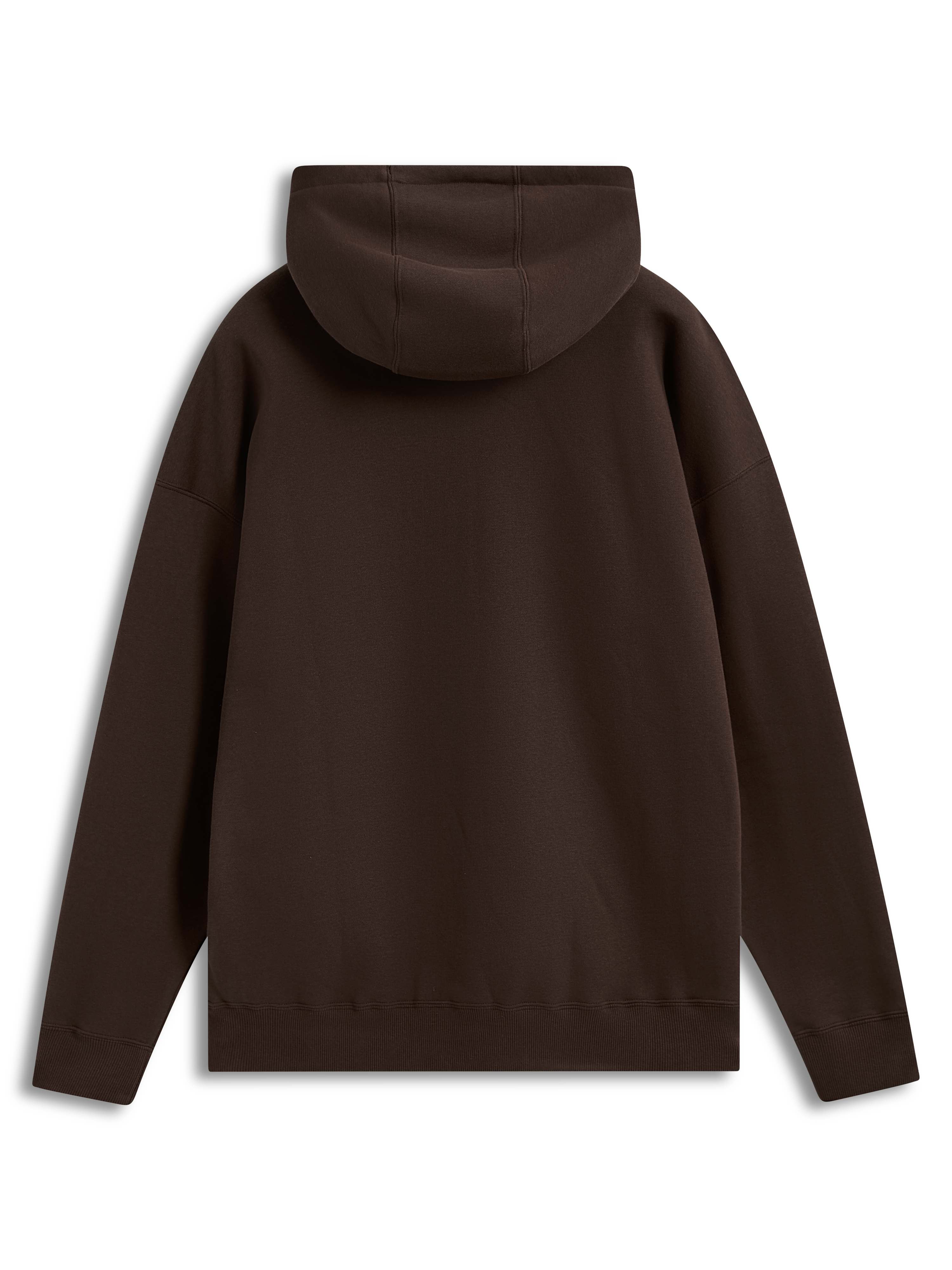 Alpinestars Prelude Oversized Hoodie, brązowa polarowa bluza z kapturem o luźnym kroju, widok z tyłu, odzież sportowa.