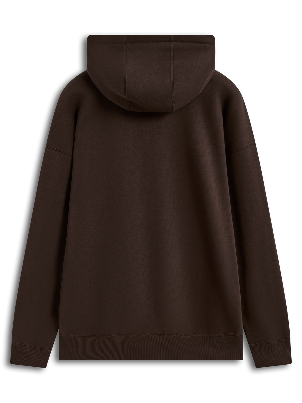 Alpinestars Entity Oversized Hoodie, brązowa bluza z kapturem, miękki polar, widok z tyłu, obniżone ramiona, odzież sportowa