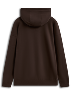 Alpinestars Entity Oversized Hoodie, brązowa bluza z kapturem, miękki polar, widok z tyłu, obniżone ramiona, odzież sportowa