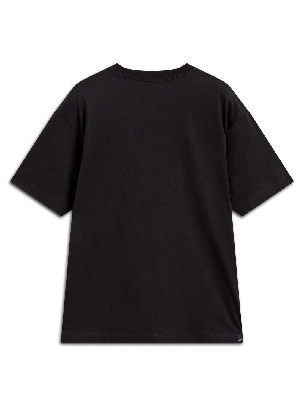 Alpinestars Chalk Oversized CSF Tee, czarna koszulka z krótkim rękawem o luźnym kroju, widok z tyłu, sportowa odzież codzienna
