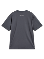 Alpinestars Prelude Oversized CSF Tee, szara koszulka z krótkim rękawem, białe logo na plecach, styl sportswear
