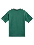Alpinestars Singular CSF Tee, zielona koszulka z krótkim rękawem, widok z tyłu, miękka sportowa odzież codzienna.