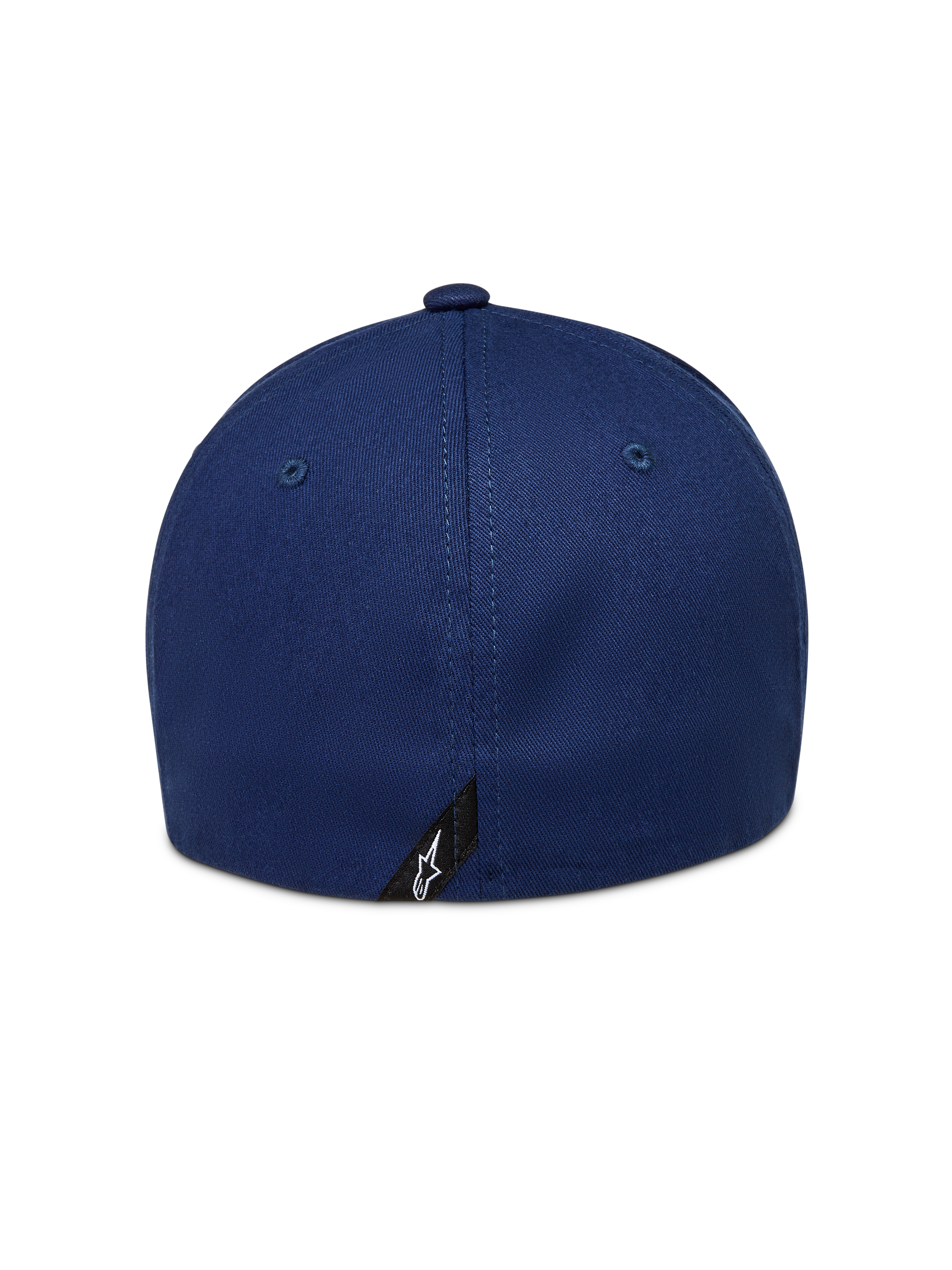Alpinestars Arclight Hat, granatowa czapka z daszkiem, elastyczny tył flex back z małą metką z logo Astars.