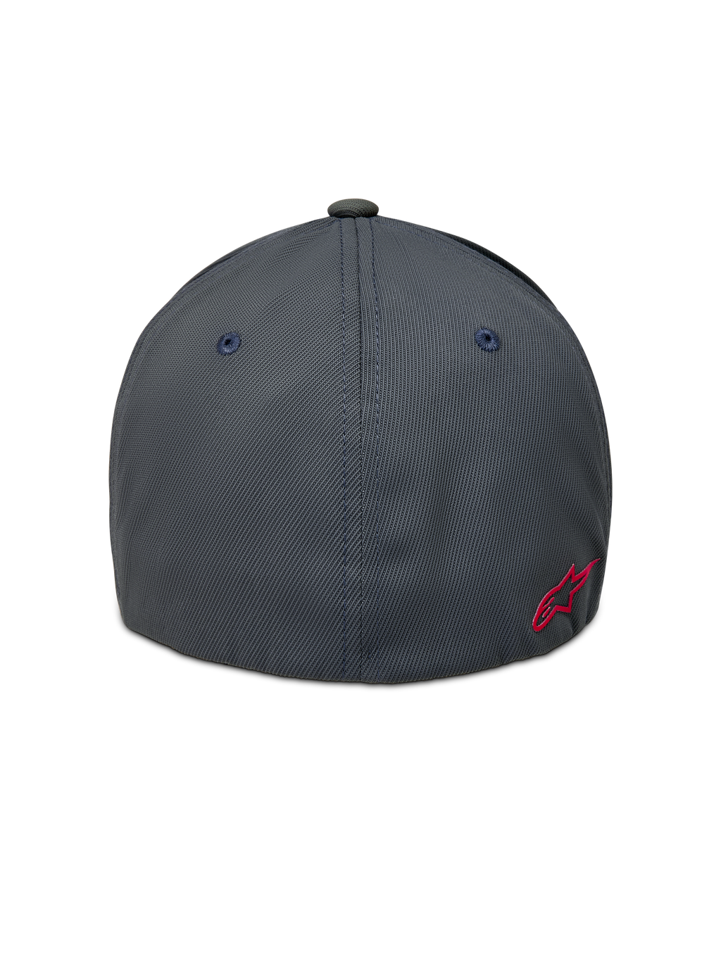 Alpinestars Points Hat, ciemnoszara czapka sportowa z elastycznym tyłem, czerwone logo Astars z tyłu, materiał nylon tactel