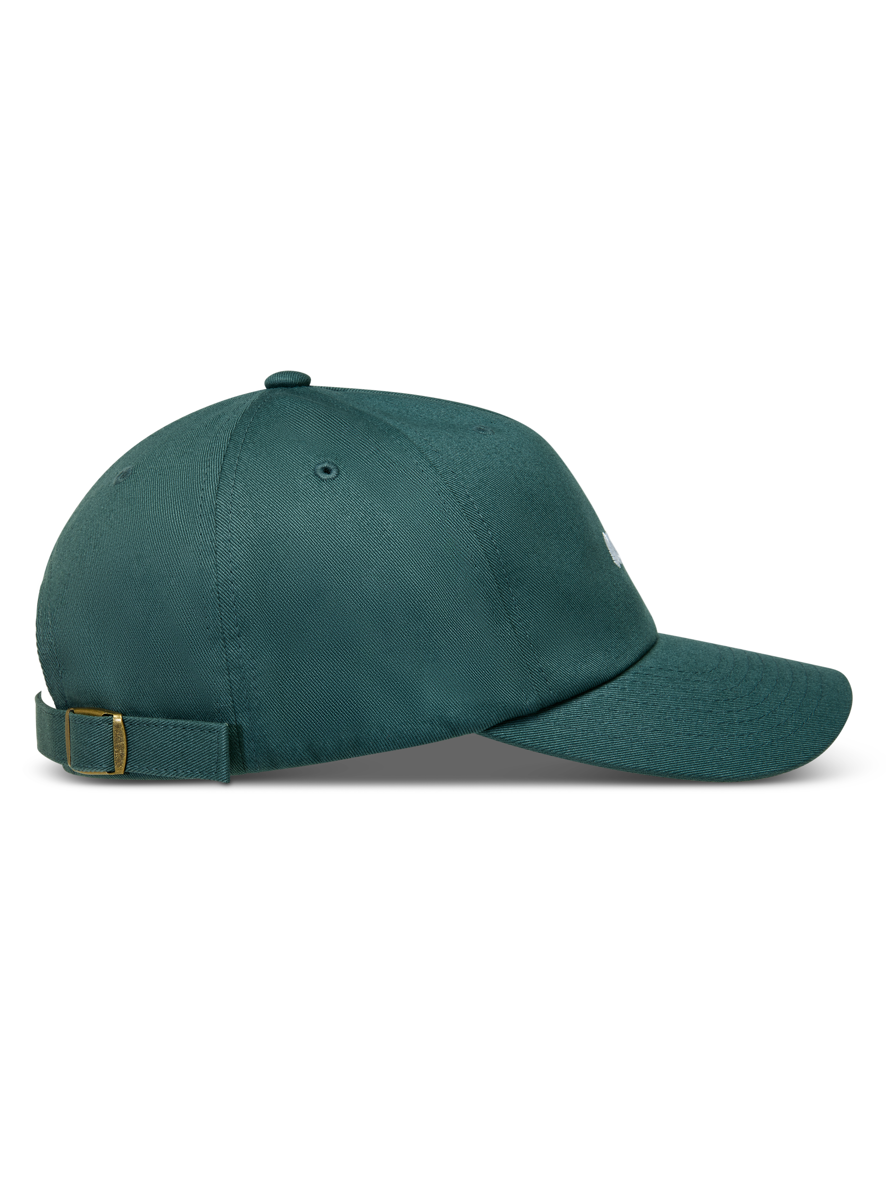 Alpinestars Explorer Strapback, zielona czapka z daszkiem, zakrzywiony daszek i regulowany pasek z metalową klamrą.