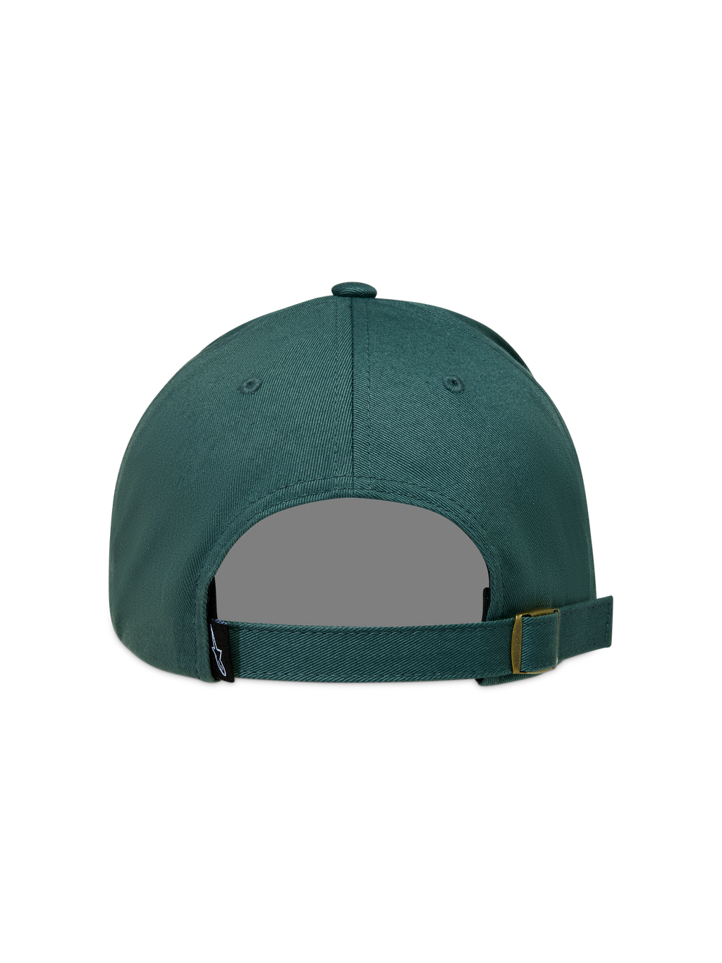 Alpinestars Explorer Strapback, zielona czapka z daszkiem, regulowane zapięcie z tyłu i mała metka z logo, tkanina z kepru.