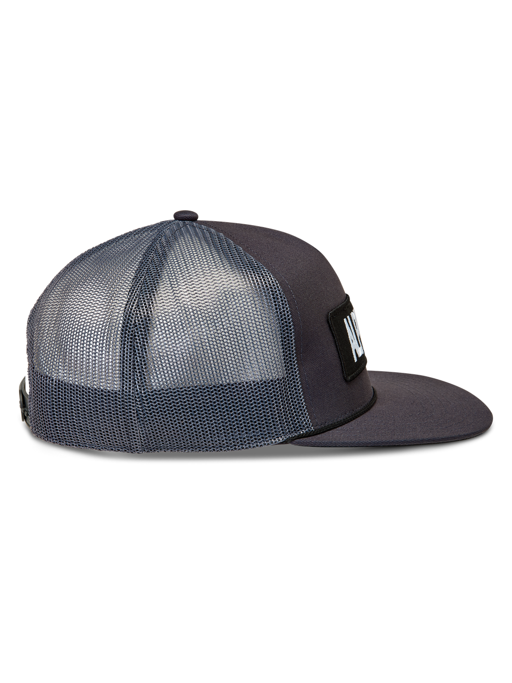 Alpinestars Ten Trucker, szara czapka z daszkiem z przewiewną siateczką z tyłu i płaskim daszkiem.