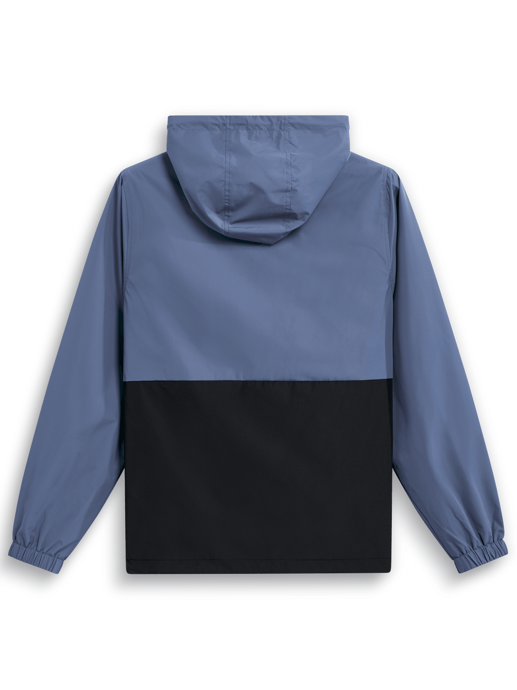 Alpinestars Speeder Windbreaker Jacket, widok z tyłu, niebiesko-czarna, dwukolorowy design z kapturem, elastyczne mankiety, lekka odzież sportowa typu casual