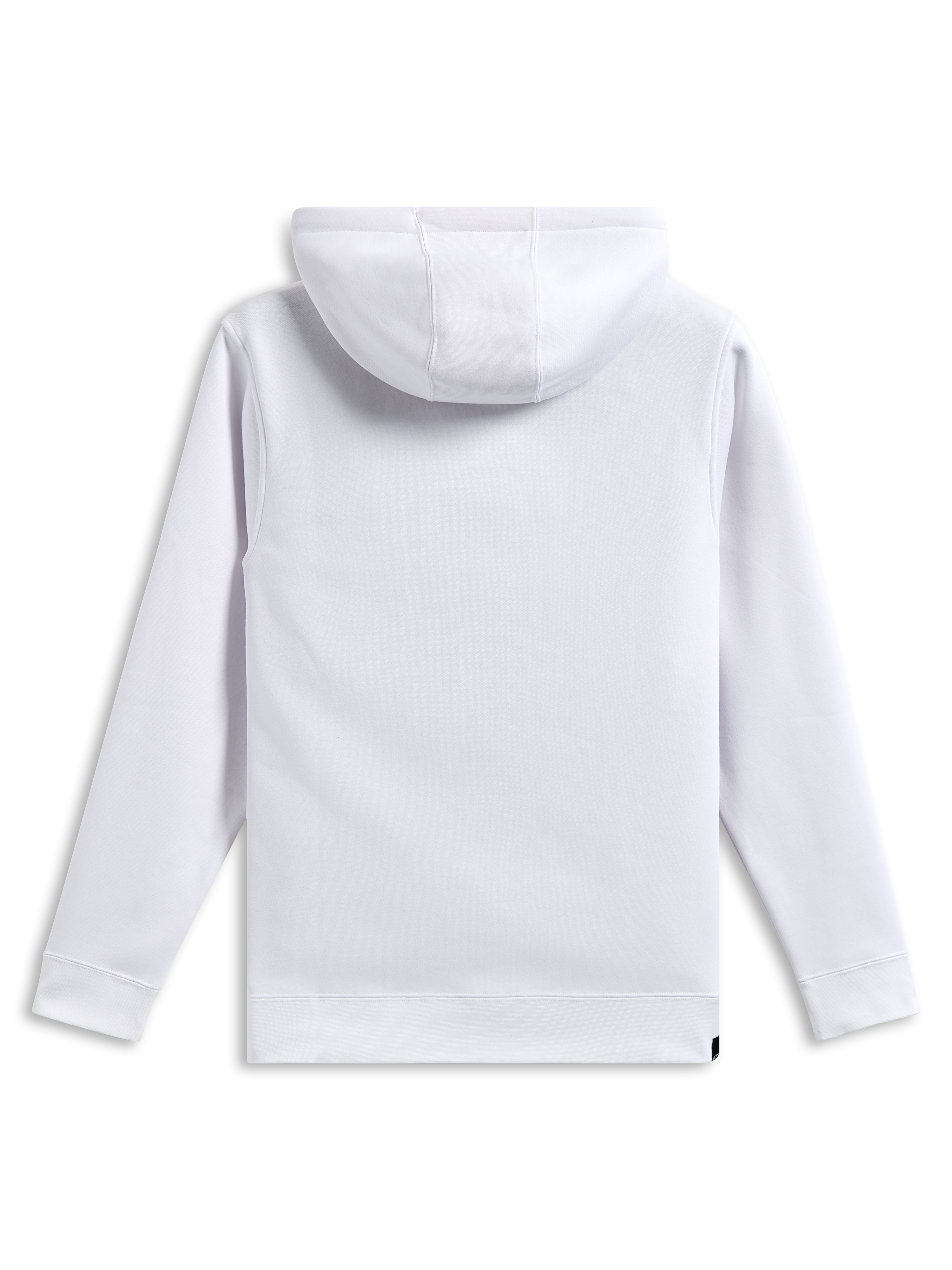 Alpinestars Blaze V3 Hoodie, widok z tyłu, biała, bluza z polaru z kapturem, długie rękawy ze ściągaczami na mankietach i dole, codzienna odzież sportowa