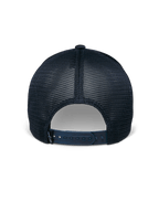 Czapka Alpinestars Delane, granatowa, widok z tyłu, oddychające panele z siatki Diamond, regulowane zapięcie typu snapback z małą etykietą z logo, sportowa odzież codzienna
