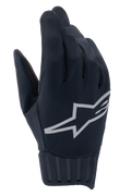 Alpinestars A-Dura Rain Gloves, Waterproof MTB Gloves, Black, Large grey Alpinestars star logo, Ribbed neoprene cuff, Smooth fabric construction for all-weather cycling