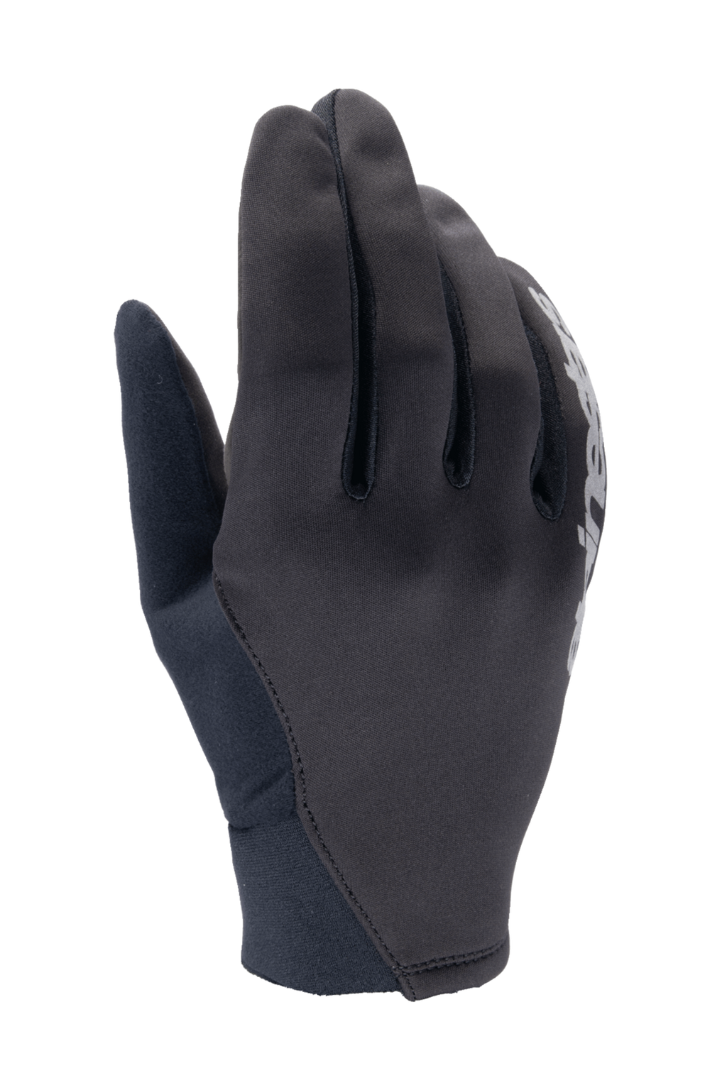 Alpinestars A-Dura Thermal Gloves, czarne rękawice rowerowe MTB, konstrukcja z elastycznego materiału z białym logo, neoprenowy mankiet, zaprojektowane dla ochrony przed wiatrem w zimne dni