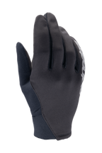 Alpinestars A-Dura Thermal Gloves, czarne rękawice rowerowe MTB, konstrukcja z elastycznego materiału z białym logo, neoprenowy mankiet, zaprojektowane dla ochrony przed wiatrem w zimne dni