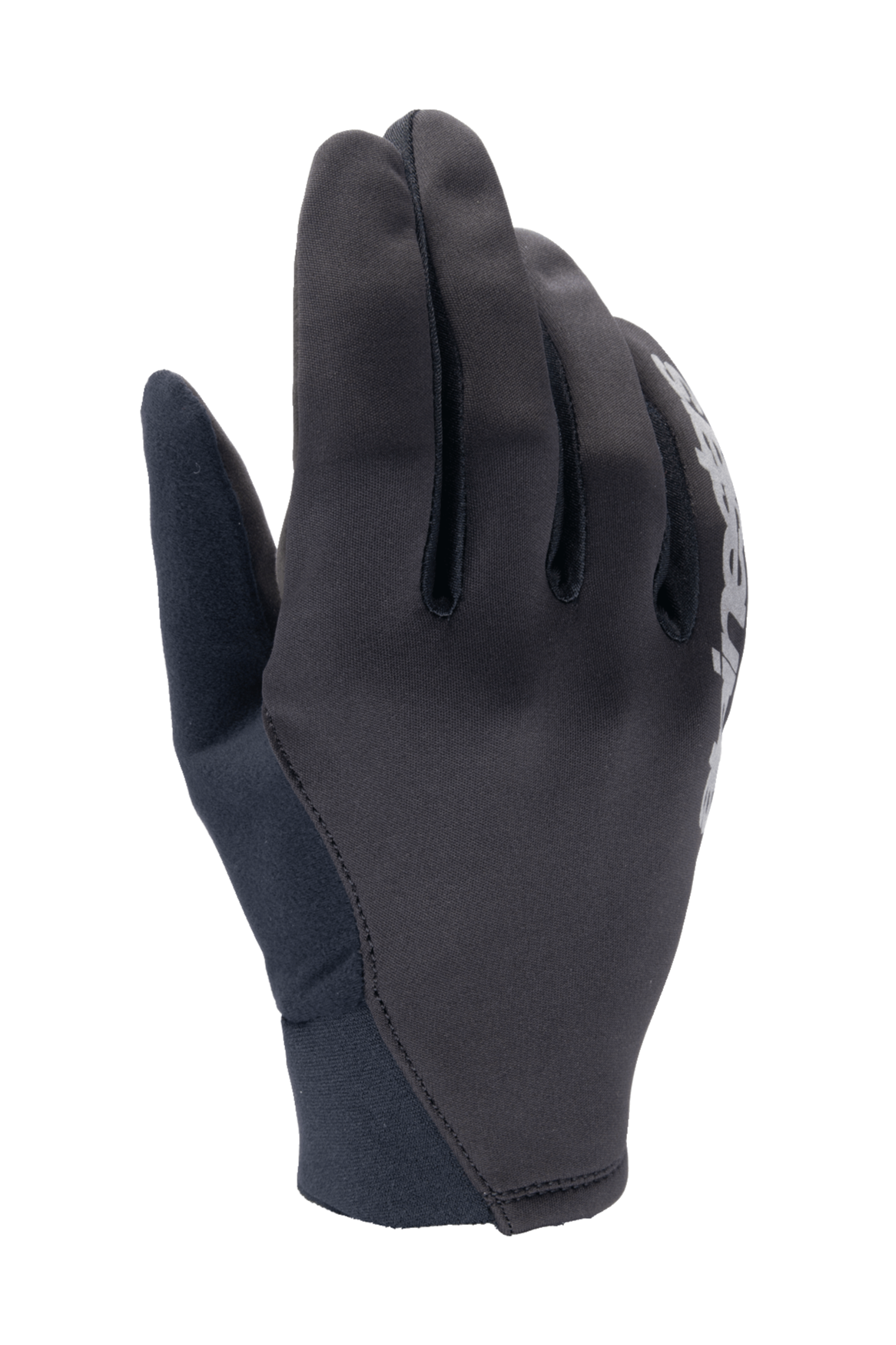 Alpinestars A-Dura Thermal Gloves, czarne rękawice rowerowe MTB, konstrukcja z elastycznego materiału z białym logo, neoprenowy mankiet, zaprojektowane dla ochrony przed wiatrem w zimne dni