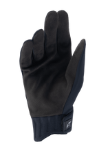Alpinestars Stella A-Dura Rain Gloves, damskie rękawice deszczowe MTB, czarne, widok wewnętrznej strony dłoni z syntetycznego zamszu, prążkowany mankiet neoprenowy z regulowanym paskiem, wodoodporny sprzęt rowerowy